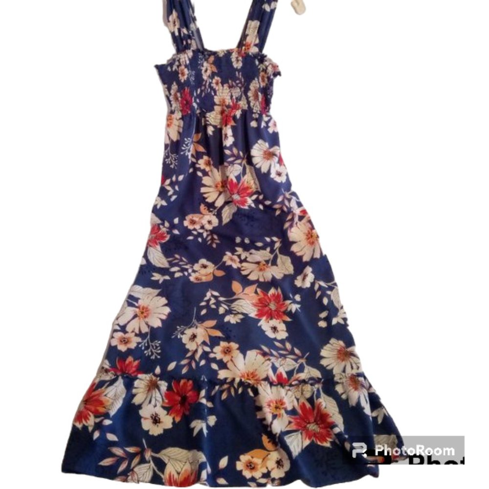 Isabel maternity sleeveless maxi floral dress sz XS